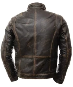 Men’s Motorcycle Biker Leather Jacket