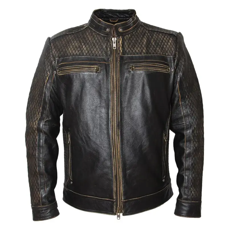 ACE OF SPADE Brown Leather Jacket | Ace Of Spade Leather Jacket
