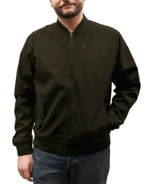 Men's Olive Bomber Jacket