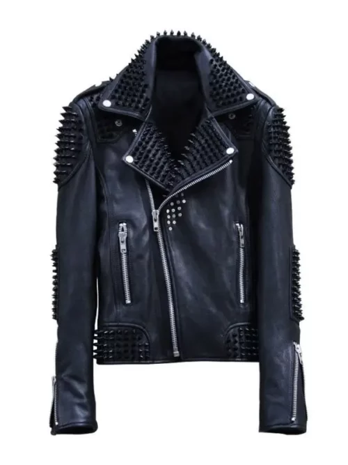 Mens Rock Punk Studded Jacket
