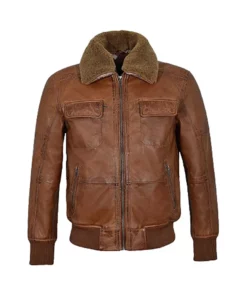 AIR Force Pilot Brown Leather Jacket