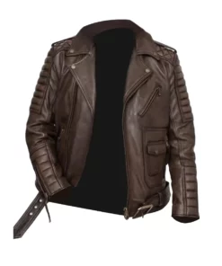 Belvedere Rust Reload Brown Leather Jacket