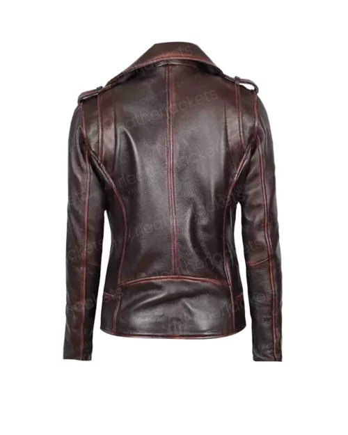 Chocolate Women Leather Jacket