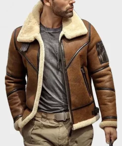 Mens B3 Sheepskin Leather Jacket