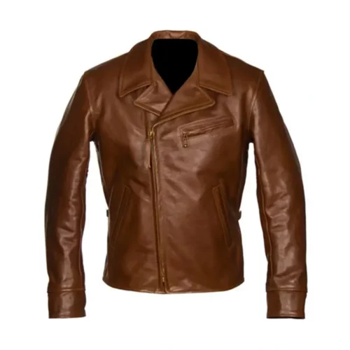 Men’s Brown Biker Leather Jacket