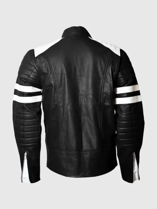 Mens Retro Black Racer Jacket