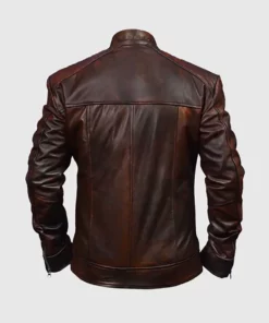 Vintage Waxed Leather Jacket