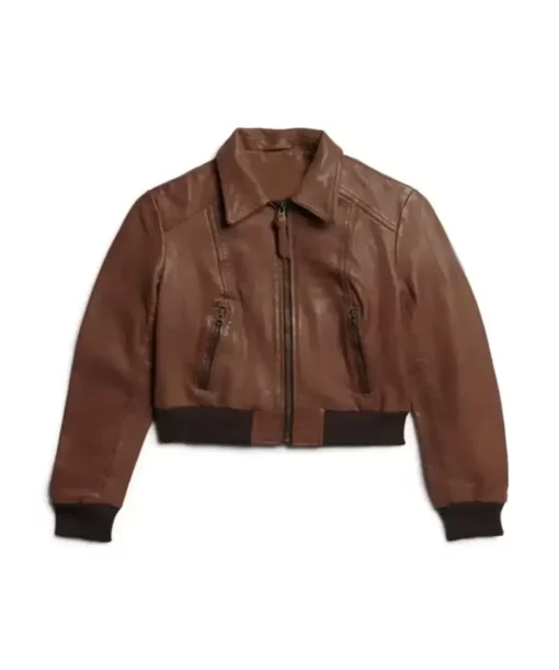 Women 70s Leangth Brown Jacket