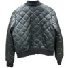 Womens Quilted Leather Jacket