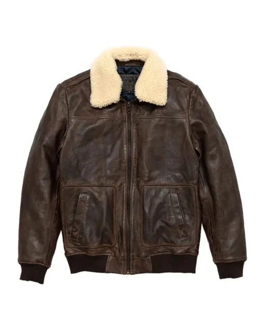 Maverick Leather Bomber Jacket