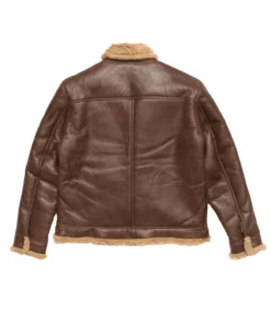 Shearling Leather Bomber Jacket