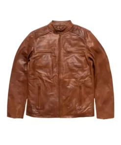 Thompson Whiskey Brown Leather Jacket