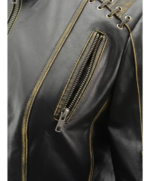 Womens Motorbike Leather Jacket