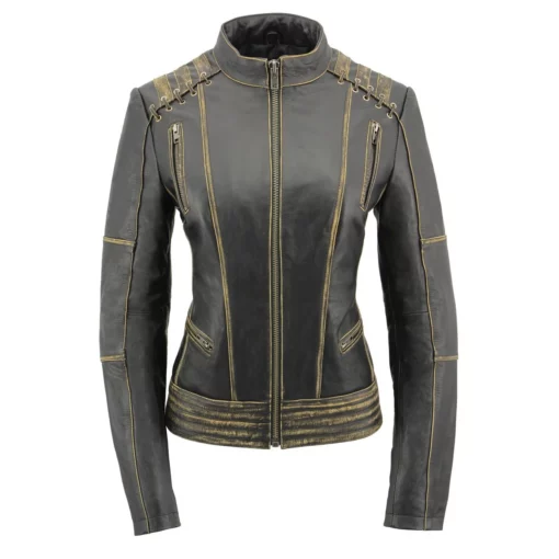 Womens Motorbike Leather Jacket