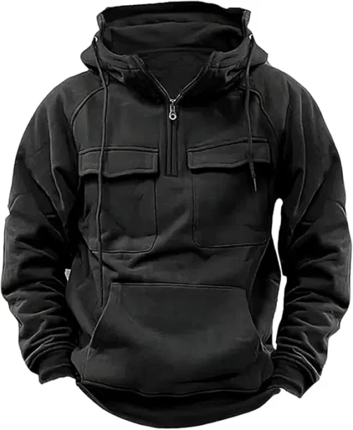 Men's Tactical Military Brown Hoodie Jacket