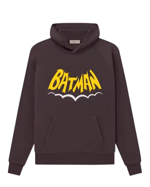 Batman Logo Brown Bomber Hoodie