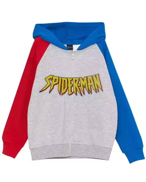 Boy’s Spider Man Printed Long Sleeves Hoodie