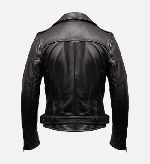 Men's Black Biker Real Leather Jacket