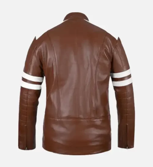 Youngster Tan Brown Flighter Club Cafe Racer Leather Jacket