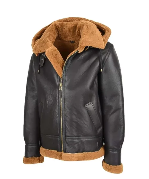 Men's B3 Bomber Pilot RAF Aviator Bomber Leather Jacket