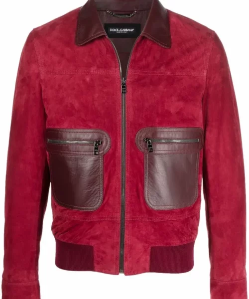 Men's Dolce & Gabbana Suede Leather Bomber Jacket