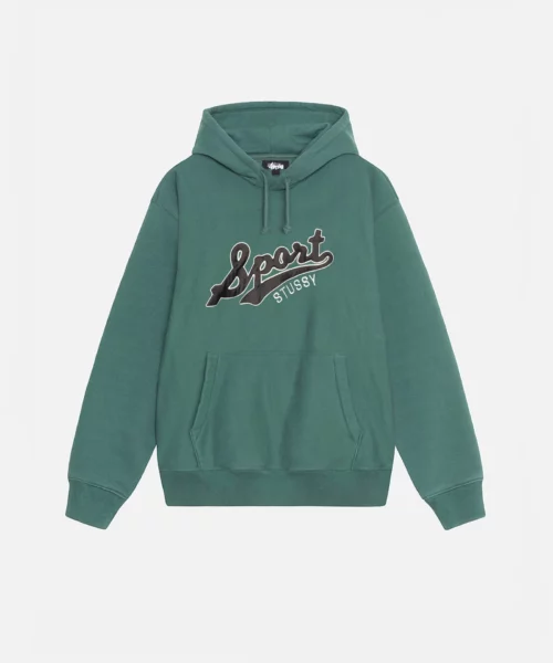 Men's Stussy Satin Patch Oversized Pullover Hoodie