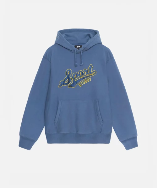 Men's Stussy Satin Patch Oversized Pullover Hoodie