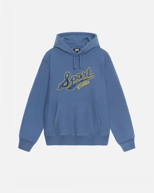Men's Stussy Satin Patch Oversized Pullover Hoodie