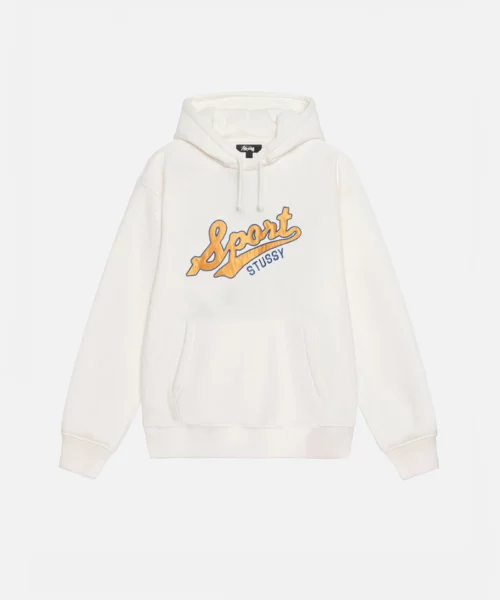 Men's Stussy Satin Patch Oversized Pullover Hoodie