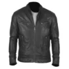 Men's Stylish Lambskin Real Leather Jacket