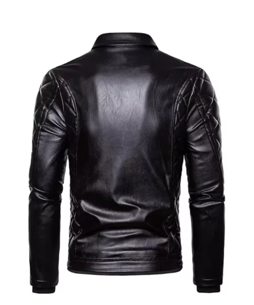 Men's Vintage Removable Fur Leather Jacket