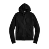 Women's Cashmere Relaxed Zip-Up Black Hoodie