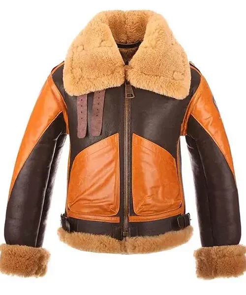 Women's Fur B3 Shearling Bomber Leather Jacket
