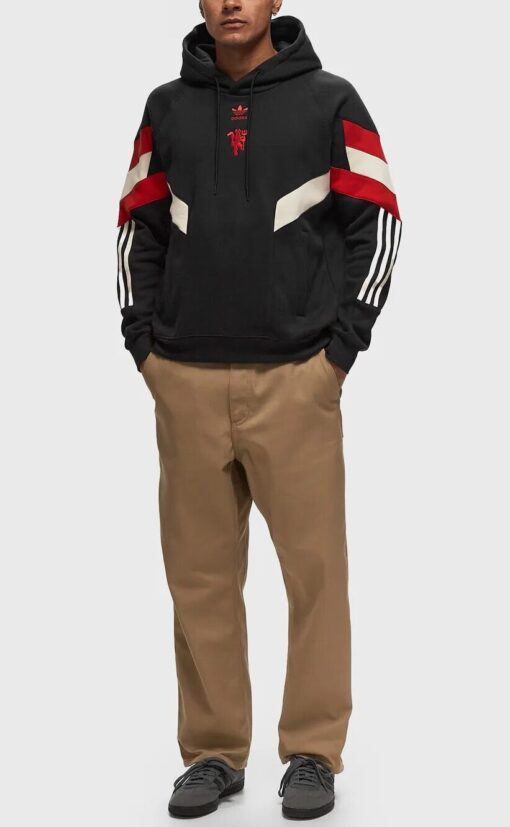 Adidas Manchester United Black Hoodie