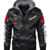 Cyberpunk 2077 Samurai Hooded Leather Jacket