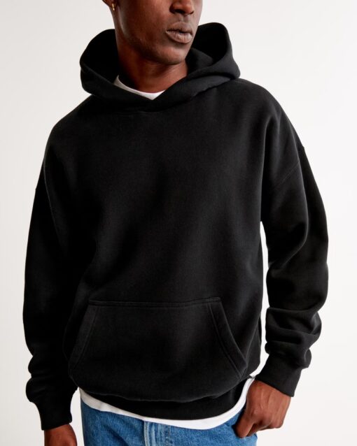Essential Popover Black Hoodie - Image 2