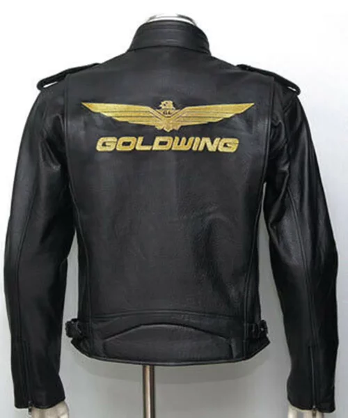 Men's Goldwing Rider's Motorcycle Leather Jacket