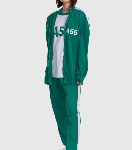 Squid Game Player 456 Green Track Suit