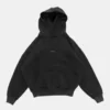 Women's Black Luxurious Satin Lined Hoodie