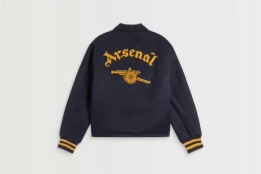 Arsenal x Aries Wool Bomber Navy Jacket | Arsenal x Aries