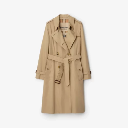Burberry Belted Oversized Double Breasted Trench Long Coat