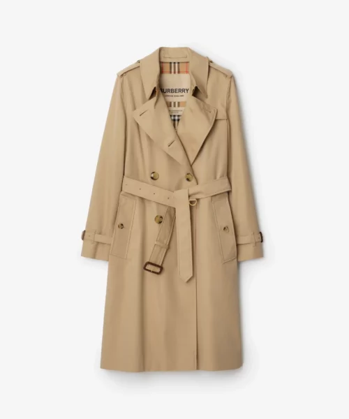 Burberry Belted Oversized Double Breasted Trench Long Coat