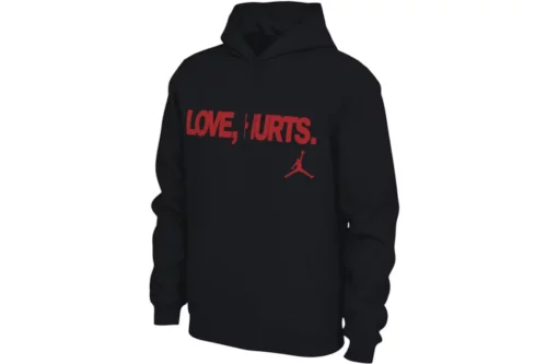 Jalen Hurts Love Hurts Nike Jordan Black Hoodie