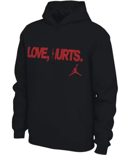 Jalen Hurts Love Hurts Nike Jordan Black Hoodie