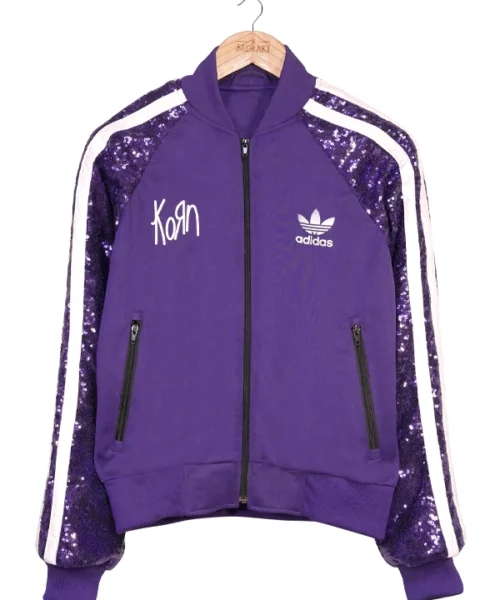 KoRn x Adidas Purple Track Sequin Jacket