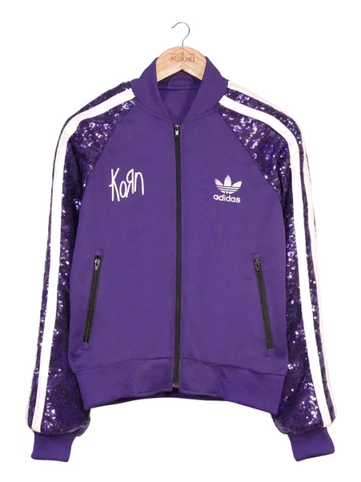 KoRn x Adidas Purple Track Sequin Jacket