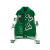 LOUIS VUITTON Green Varsity Jacket