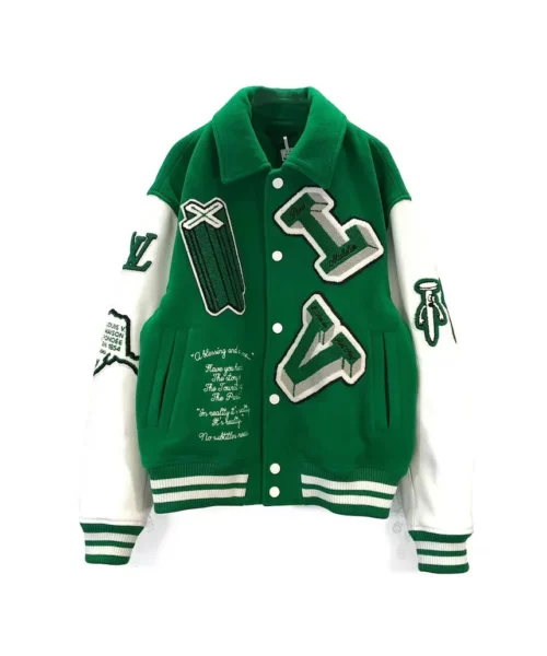LOUIS VUITTON Green Varsity Jacket