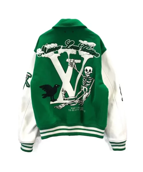 LOUIS VUITTON Green Varsity Jacket