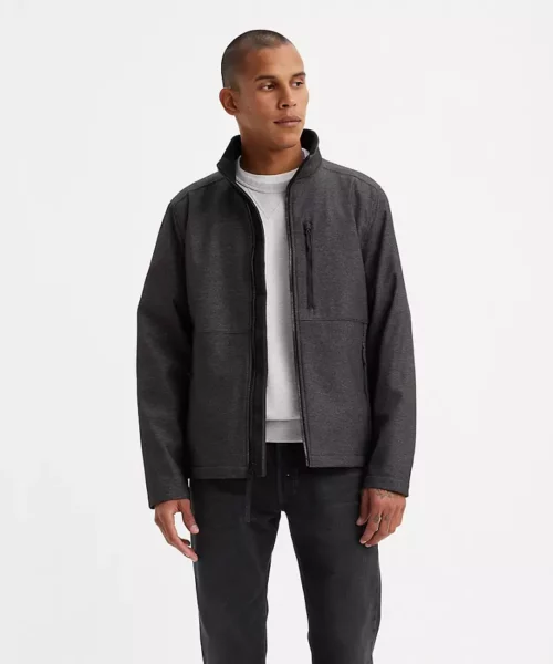 Levi's Soft Shell Stand Collar Jacket - Grey